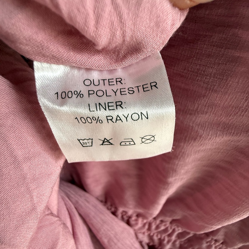 Love Olive Co Pink Puff Sleeve Dress size Small - Picture 10 of 10